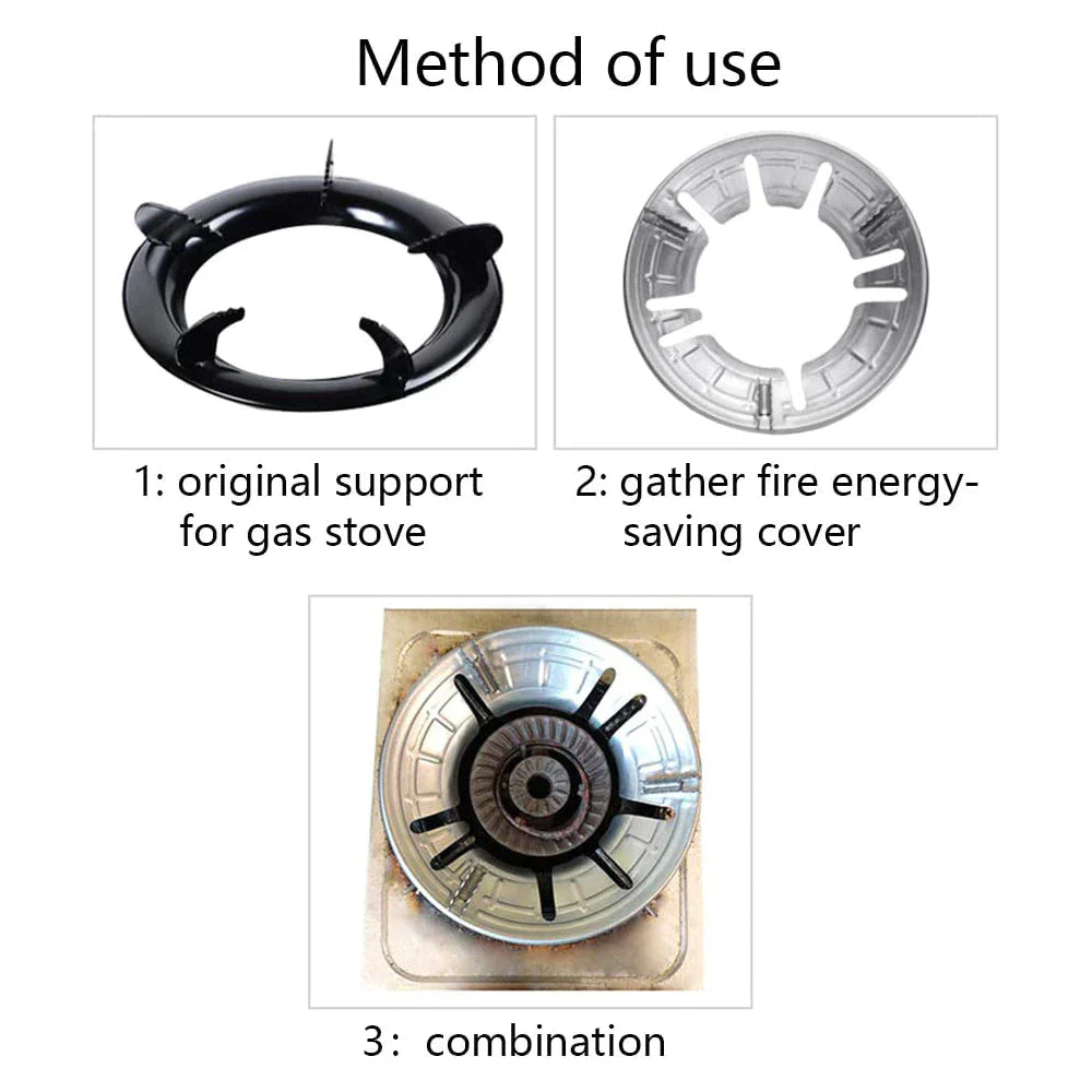 Gas Saver Burner Stand | Windproof Energy-Saving Stove Stand (Pack of 2)