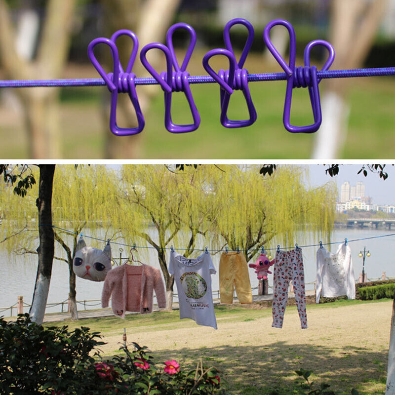 Multi-Purpose Clothesline with Convenient Hooks